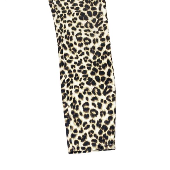 FRAME Ali High Rise Cigarette Jean Womens Sz 26 Leopard Slim Fit - Picture 5 of 6